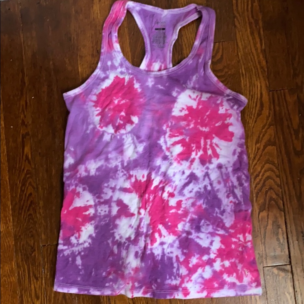 Tie dye workout tank